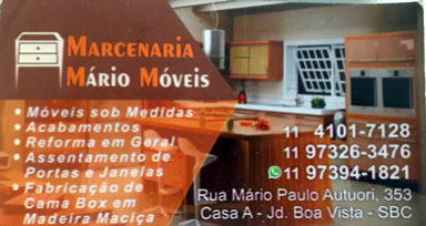 Marcenaria Mario Móveis São Bernardo do Campo SP